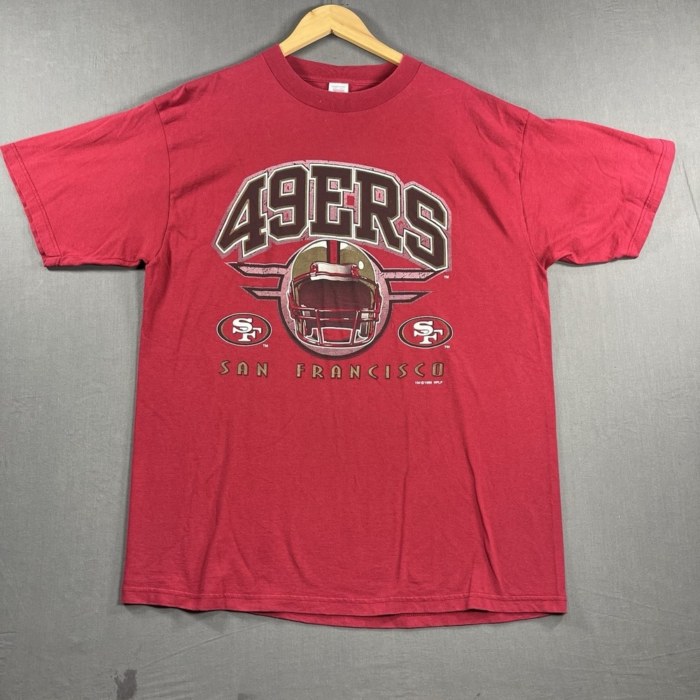 Vintage 1995 Logo 7 San Francisco 49ers T-Shirt Size XL